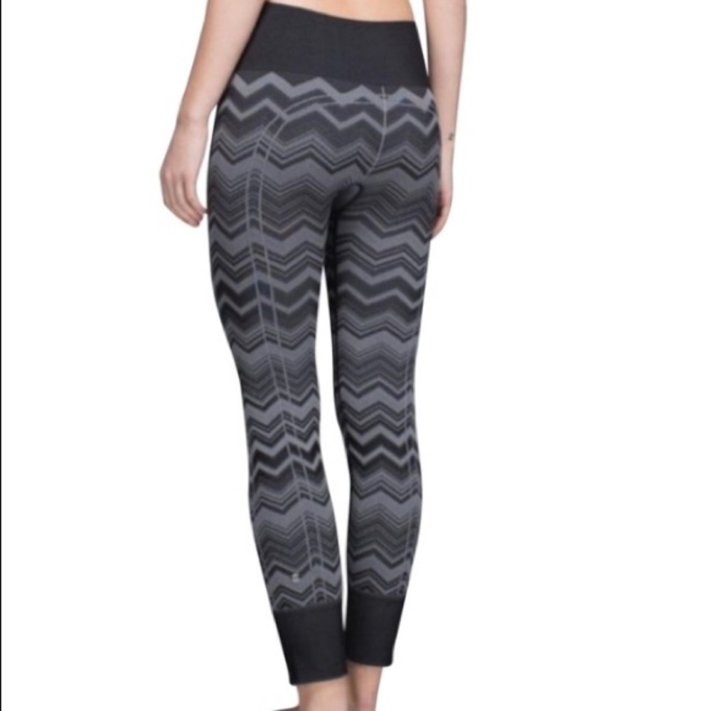 Lululemon Ebb To Street Grey & Black Leggings